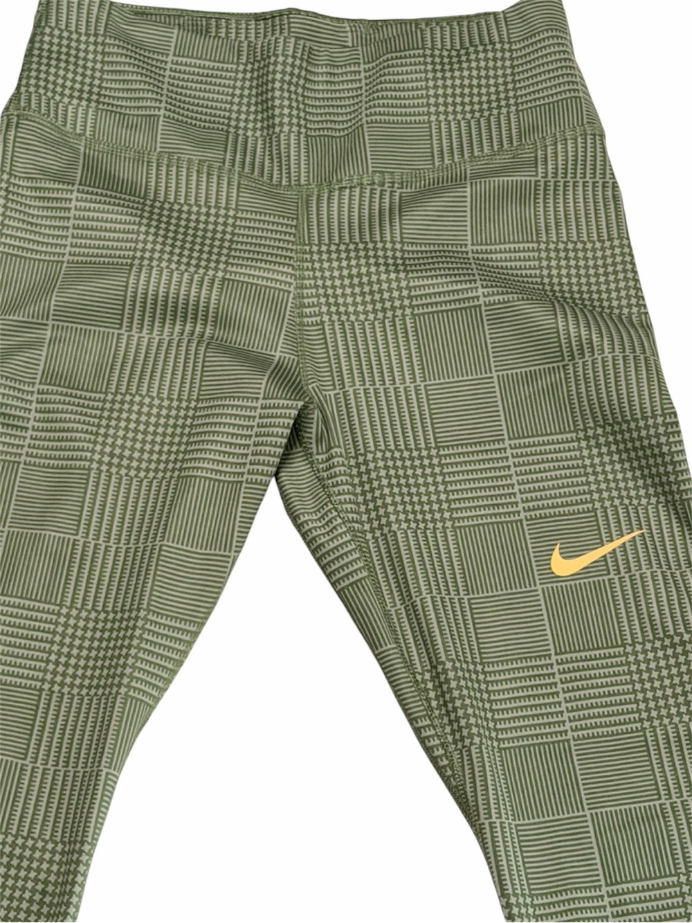 #081 🧨—Nike Leggings with Gold Swoosh Size Small - Picture 2 of 6